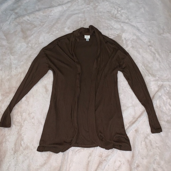 a new day Sweaters - A New Day Cardigan, Medium, NWOTs Ribbed Brown